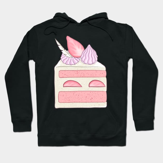 Strawberry cake Hoodie by Oricca